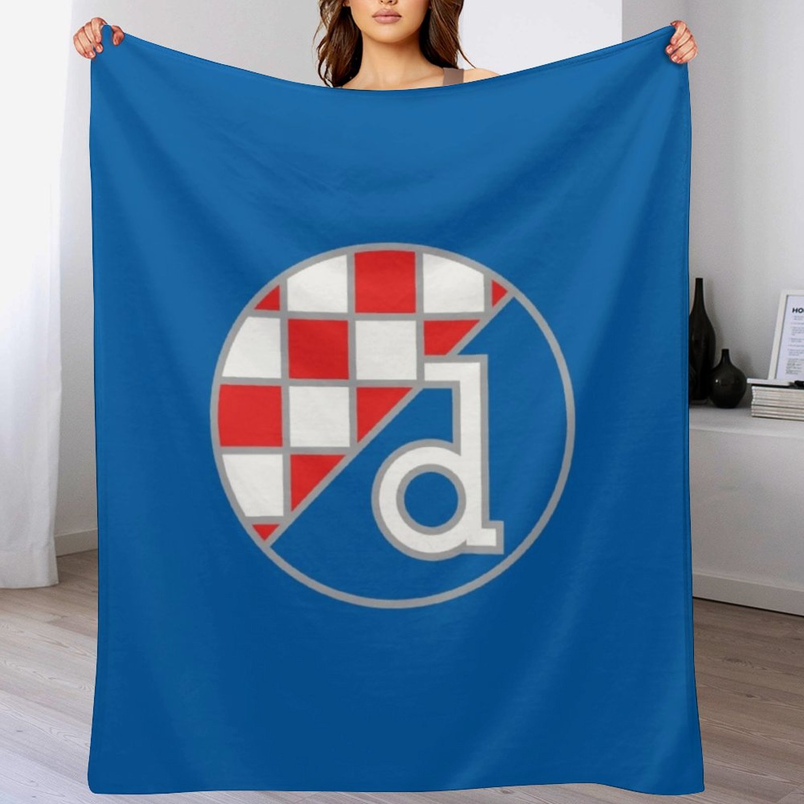 3D Printing Zagreb - ディナモ・ザグレブ・フットボールクラブ スローブランケット ふわふわで心地良いソファ用ブランケット