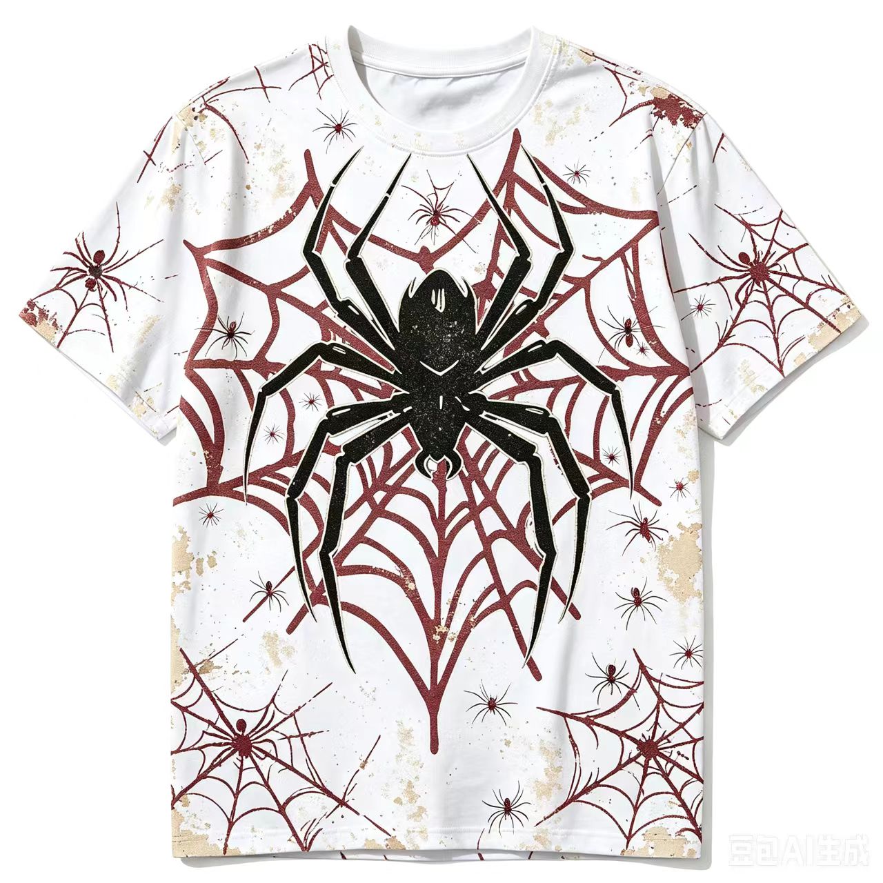 3D Printing Web - 小説スパイダーウェブ Tシャツメンズレディースサマープリントトップメンズ Tシャツクリエイティブデザインストリートウェア Tシャツ衣類