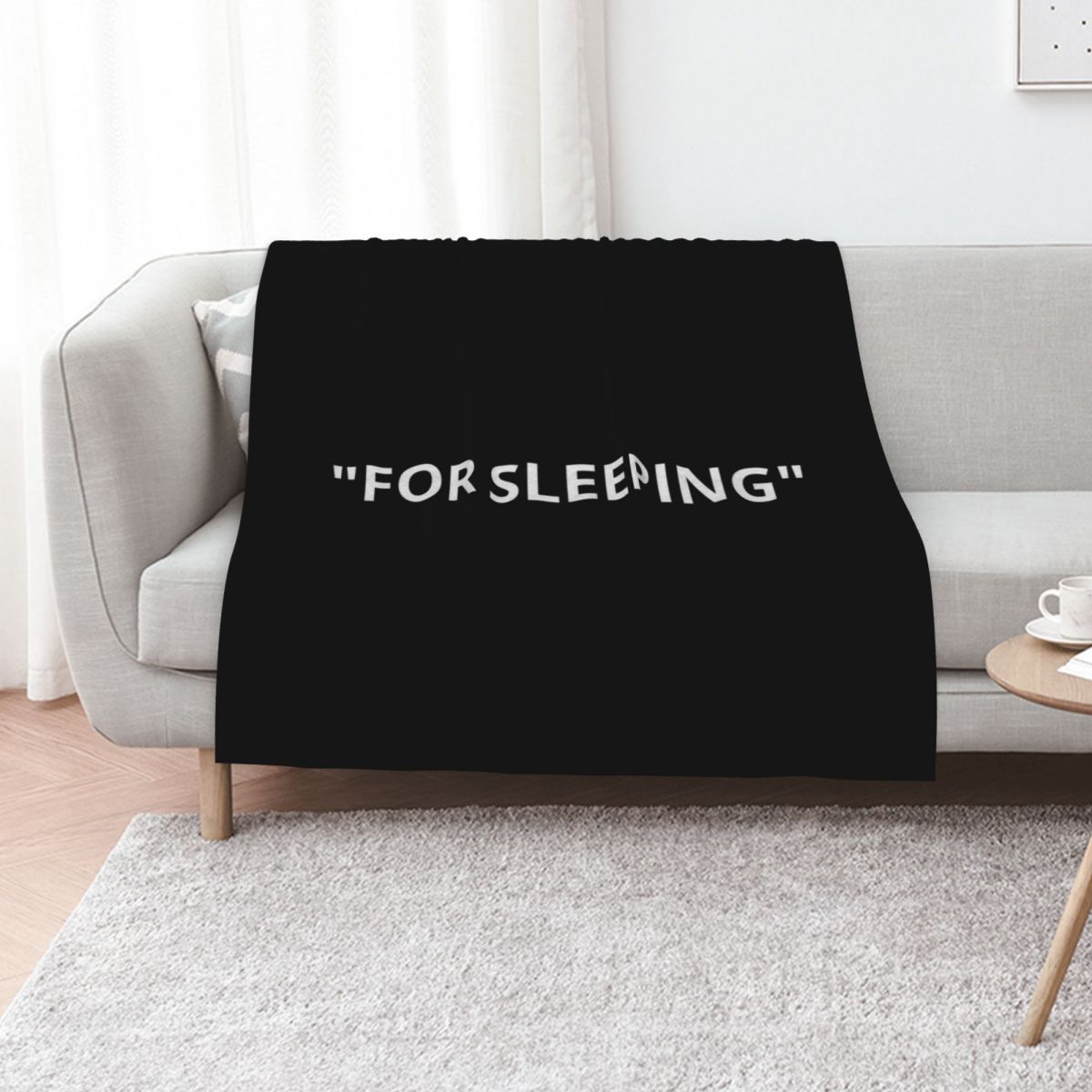 3D Printing Quotation - 睡眠用引用符型の白いスローブランケット、男性用ソフトで暖かいソファ用スローブランケット
