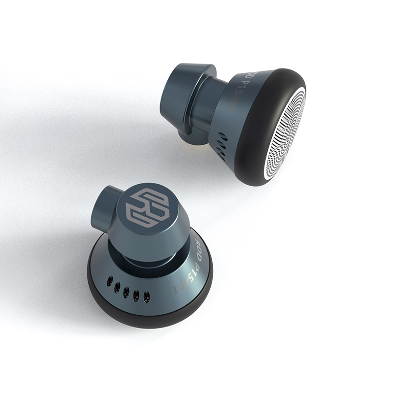 3D Printing Aluminium - DIY HIF フラットヘッドフォン 15.4mm ウィンドチャイム形状 ダイナミックドライブ