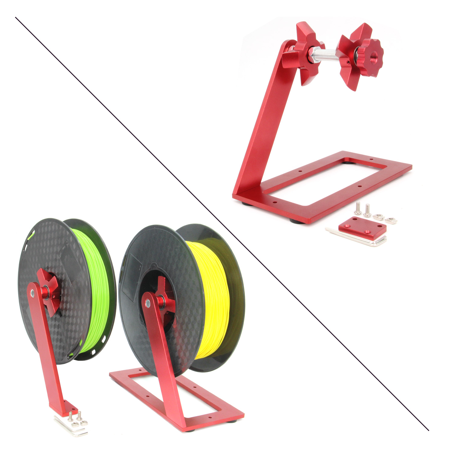 Abs Filament Spool - 3Dプリンタフィラメントホルダー回転スプールフィラメントマウントラックブラケット使用tpu/pla/abs/ナイロン/木すべて3Dプリンタエンダー3 CR-10