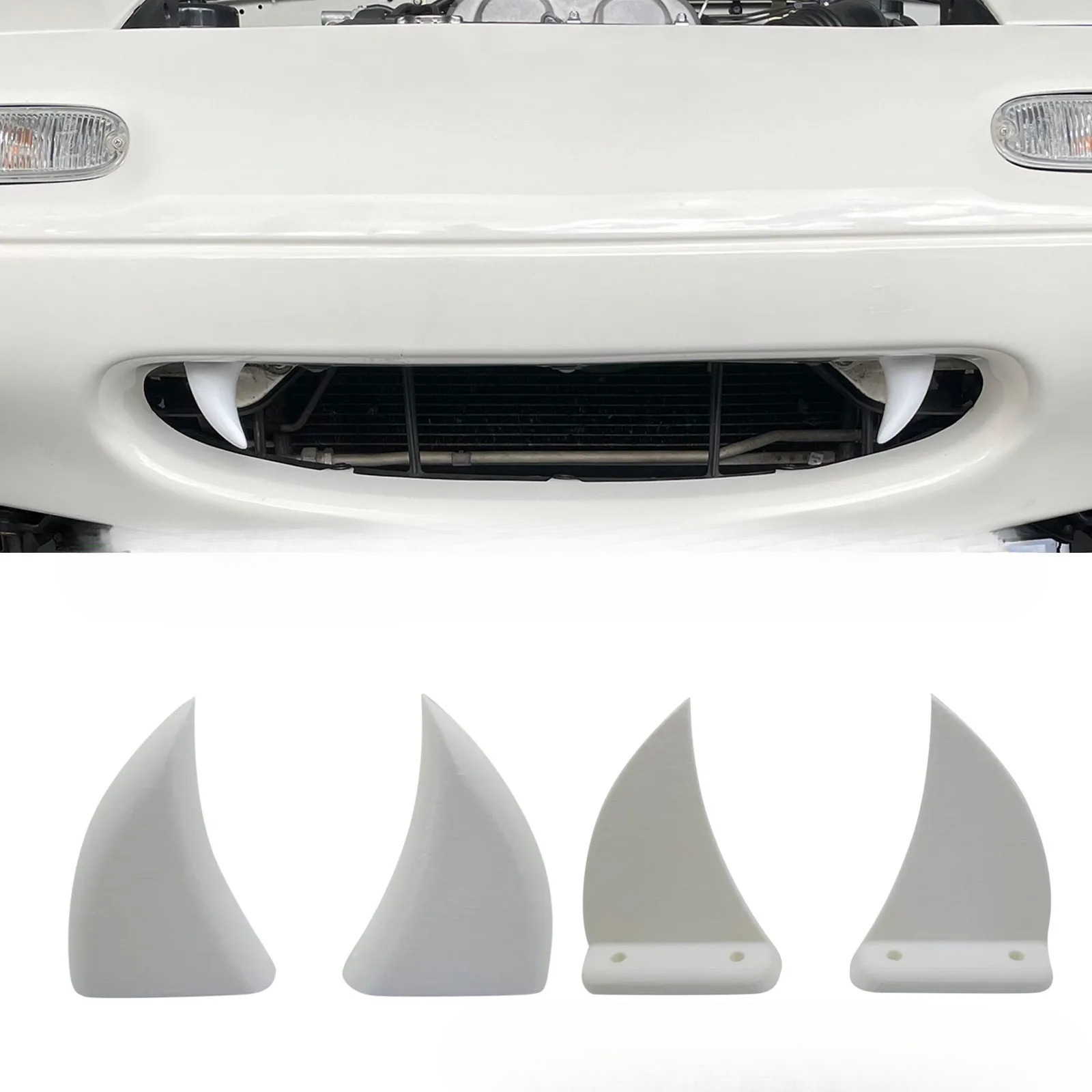 3D Printing Orthodontics - 3Dプリント歯型デコレーション 車フロントグリル装飾 カスタムカースタイリングアクセサリー 自動車外装改造 ハロウィンデコレーション