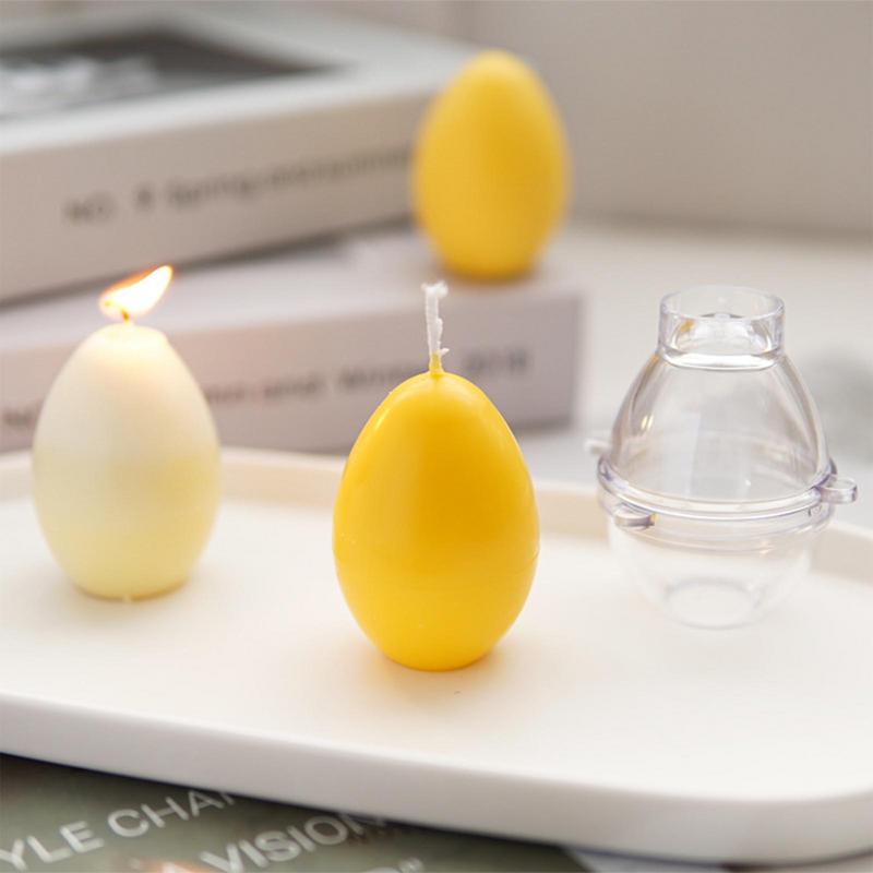3D Printing Egg - プラスチック製の卵形の3Dキャンドル型,イースターエッグ型,アロマテラピー用の再利用可能な手作りツール