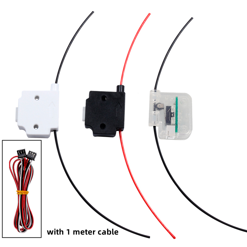 Filament Runout Sensor - KUFAN 3Dプリンターフィラメントブレーク検出モジュール、1Mケーブル付き、材質ランナウト検出器、3Dプリンター部品2用