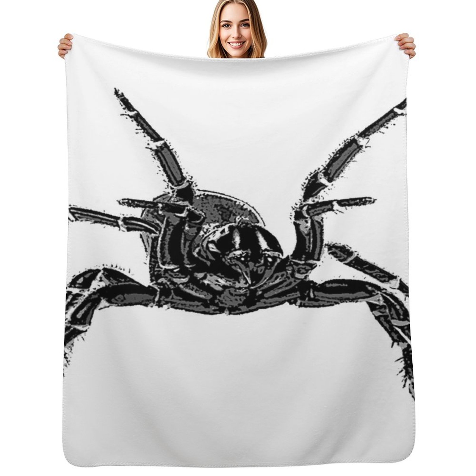 3D Printing Web - 不気味なファンネルウェブスパイダースローブランケット高級スローブランケットヴィンテージ高級厚手水曜日ソファキルトシングルブランケット