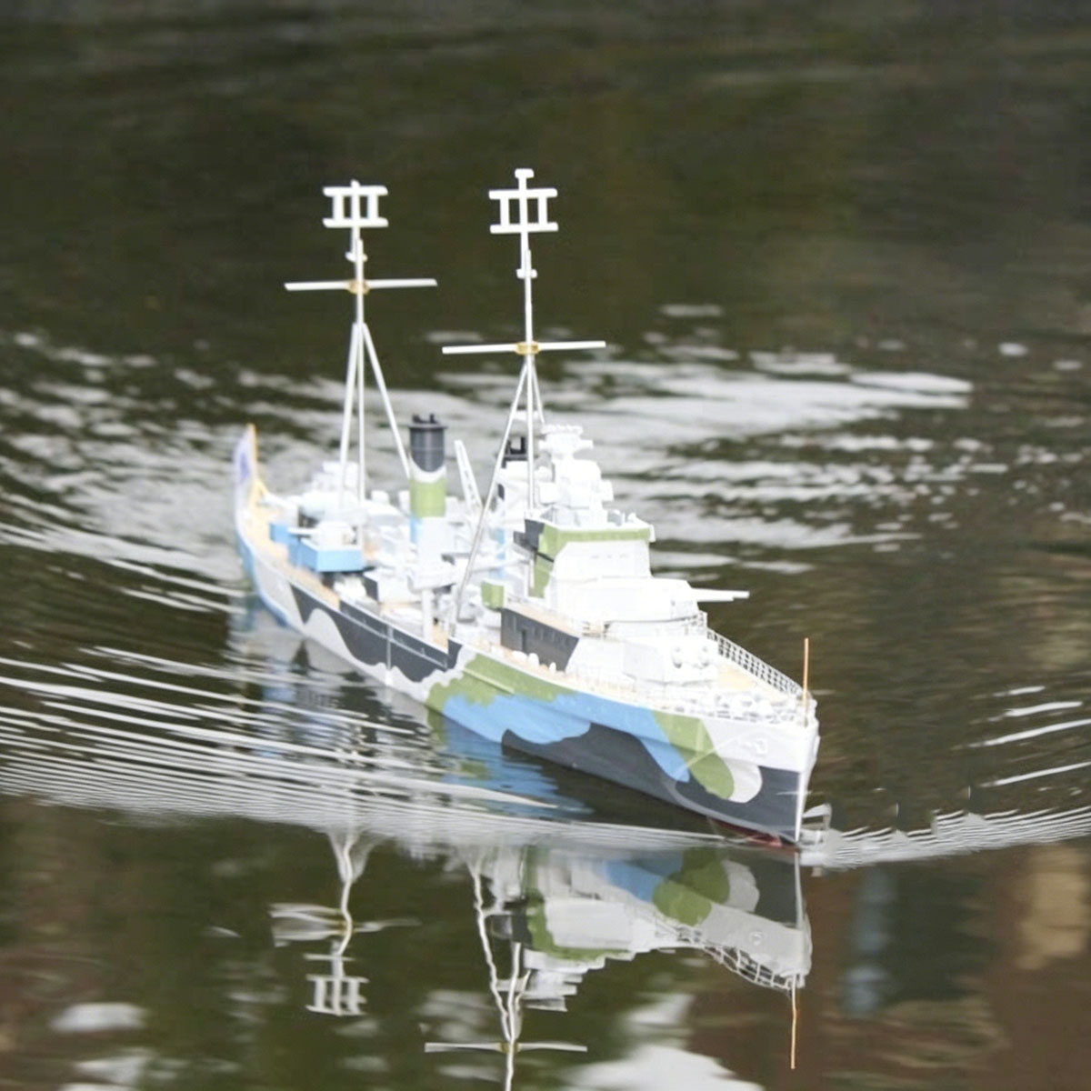 3D Printing Rc Boat - 1/200 RCボート 77cm 麻仙級軽巡洋艦 ラジコンボート 3DプリントRCシップモデルキット