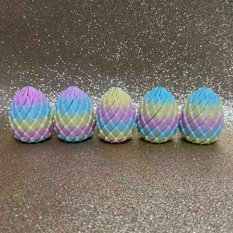 3Dプリントドラゴンエッグストレス解消おもちゃ 変形可能なツ - 3D Printing Egg のレビューと価格