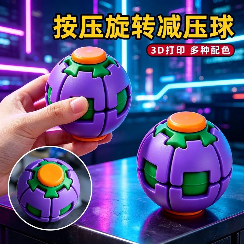 3D プリントプレス回転フィジェットボールポータブルハンドス - 3D Printing Fidget Toys のレビューと価格