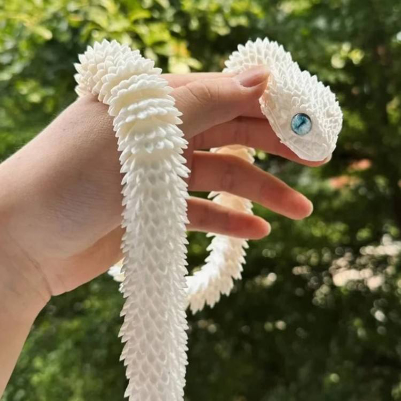 2026年新作 3Dプリント製リアルな蛇の置物 可動関節付き - 3D Printing Fidget Toys のレビューと価格