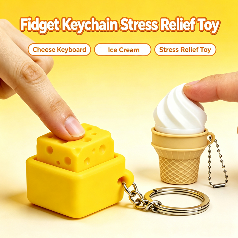 3Dプリント製フィジェットクリックキーホルダー、ミニポータブ - 3D Printing Fidget Toys のレビューと価格