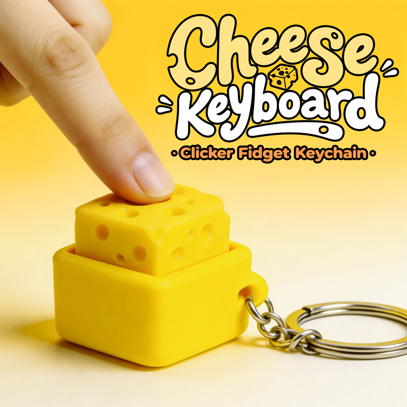 3Dプリント製フィジェットクリックキーホルダー、ミニポータブ - 3D Printing Fidget Toys のレビューと価格