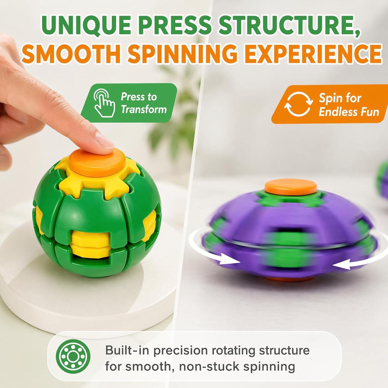 フィジェットボール 3Dプリント感覚玩具 回転式 ポータブル - 3D Printing Fidget Toys のレビューと価格
