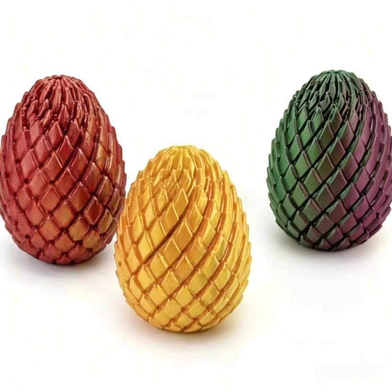 3Dプリント製スパイラルドラゴンエッグ減圧玩具、ストレス解消 - 3D Printing Egg のレビューと価格