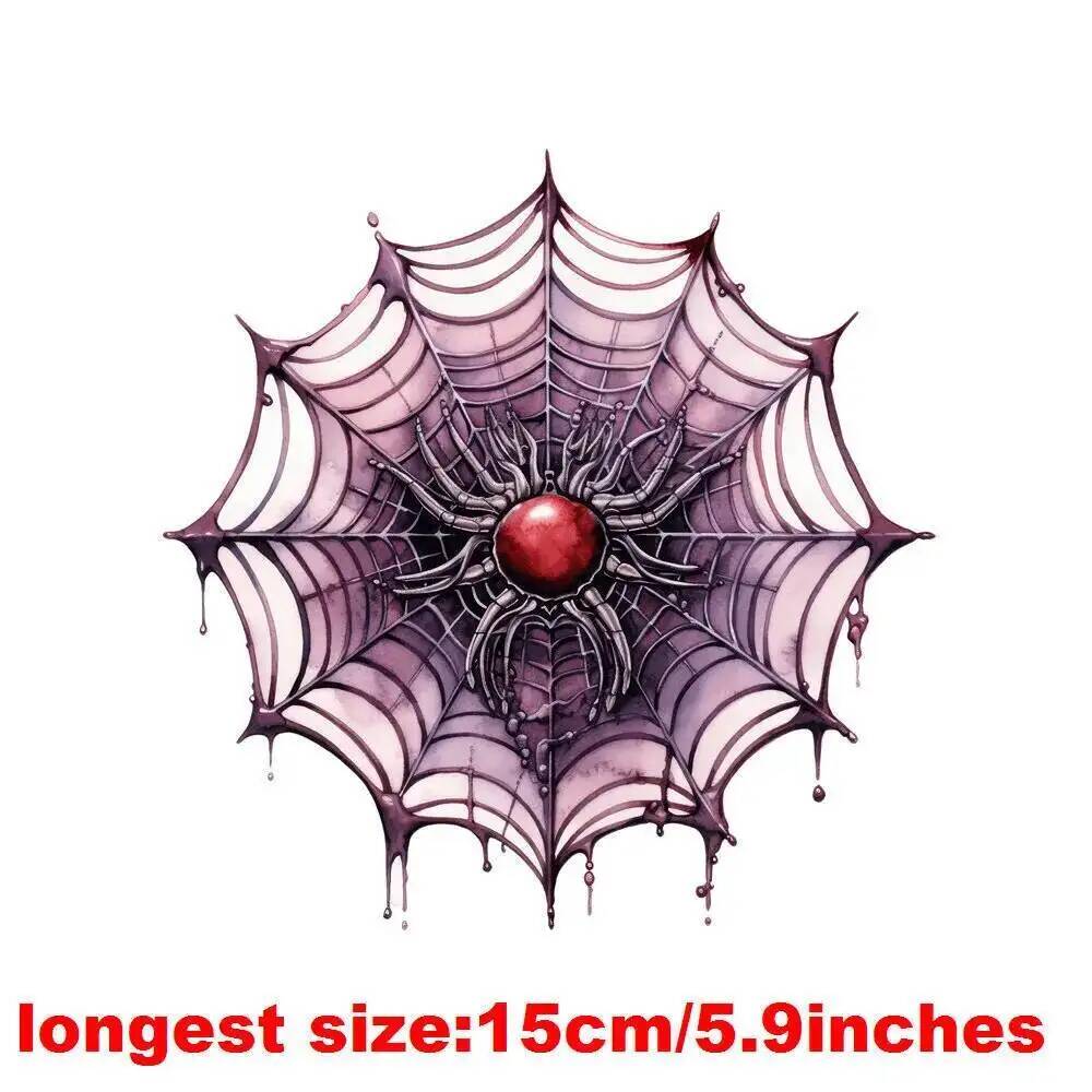 クモの巣をテーマにしたステッカー,15cm,熱伝達,衣類にア - 3D Printing Web のレビューと価格