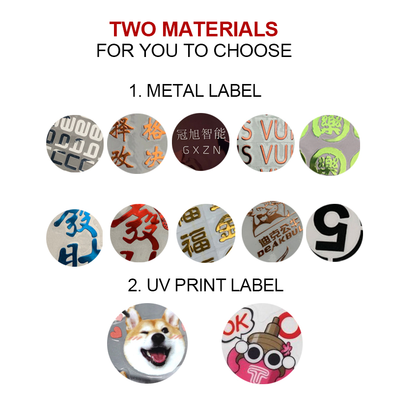 個人ロゴプリントメタル 3D ゴールドシルバー転写ステッカー - 3D Printing Metal のレビューと価格