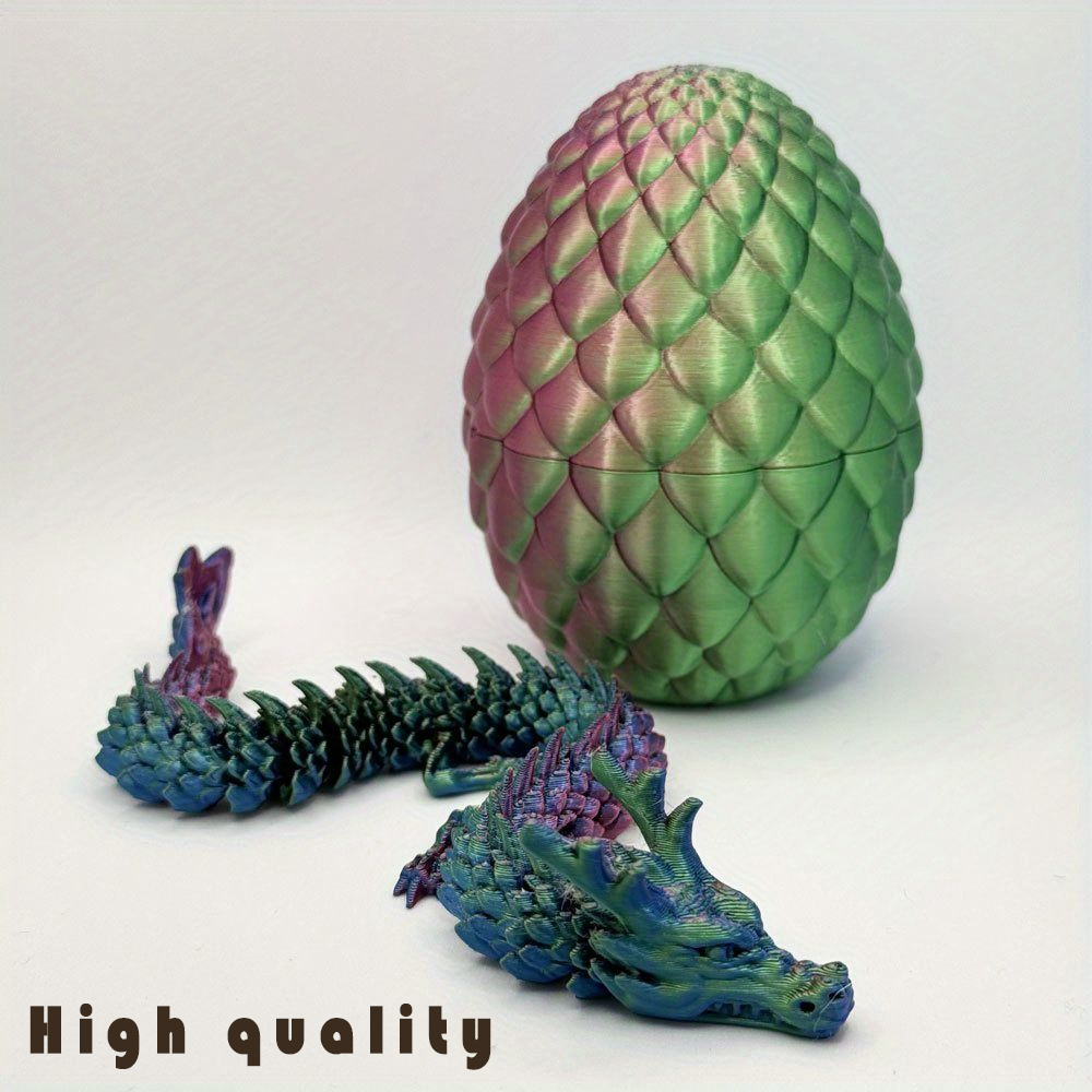 2025年、3D 15cm 中国の人気玩具、カラフルなドラゴ - 3D Printing Egg のレビューと価格