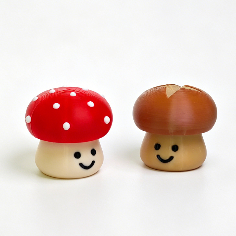 かわいいキノコ 3D プリント クリッカー フィジェット 減 - 3D Printing Fidget Toys のレビューと価格