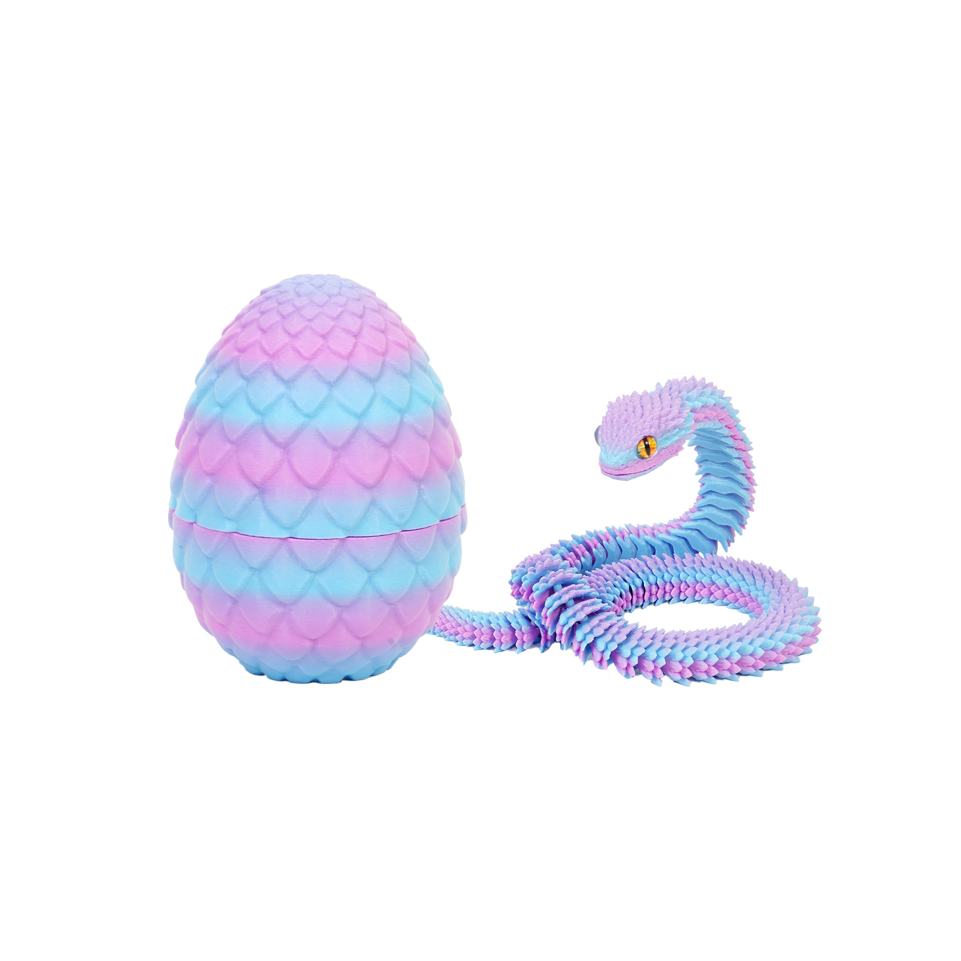 3Dプリントされたバイパー蛇モデルとドラゴンの卵セット、30 - 3D Printing Egg のレビューと価格