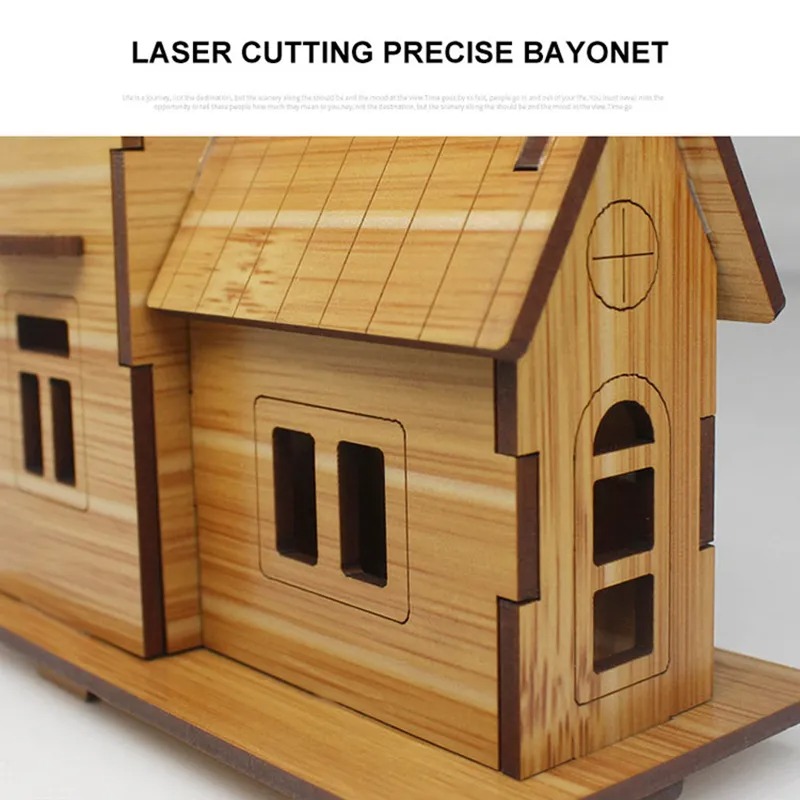 3D木製パズルモデルゲームコージーコテージDIY手作り機械式 - 3D Printing Bambu のレビューと価格