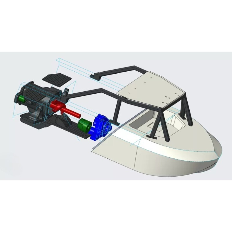 DIYキットアップグレードパーツ ボートアクセサリー 300 - 3D Printing Rc Boat のレビューと価格
