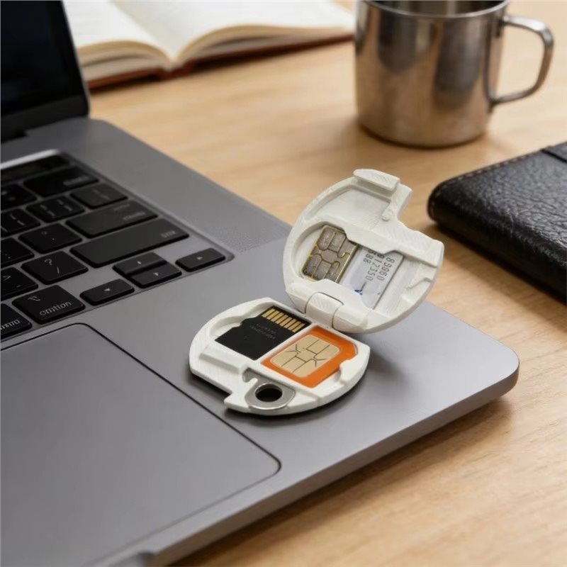 N15R-3DプリントSIM＆TFカードホルダー、ポータブル - 3D Printing Aluminium のレビューと価格