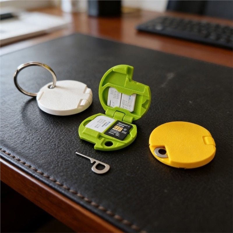 N15R-3DプリントSIM＆TFカードホルダー、ポータブル - 3D Printing Aluminium のレビューと価格