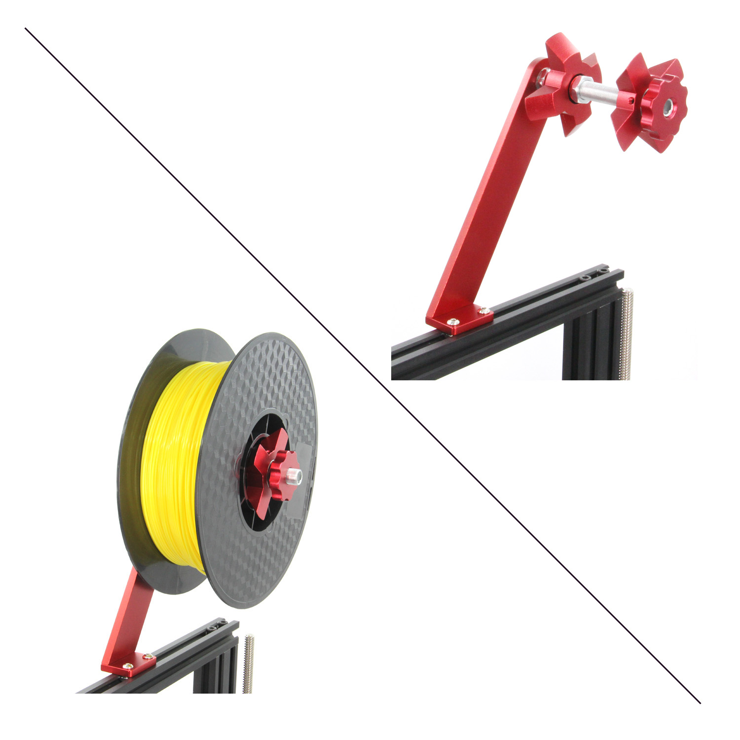 3Dプリンタフィラメントホルダー回転スプールフィラメントマウ - Abs Filament Spool のレビューと価格