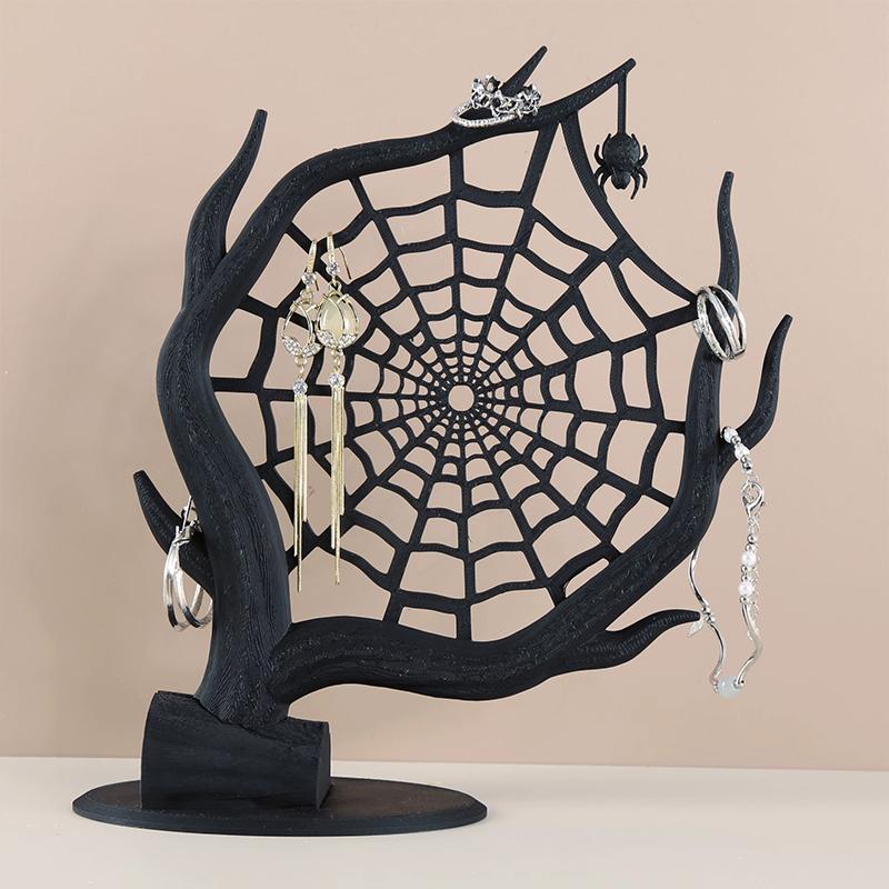 精密3Dプリント製スパイダーウェブジュエリースタンド ハロウ - 3D Printing Web のレビューと価格
