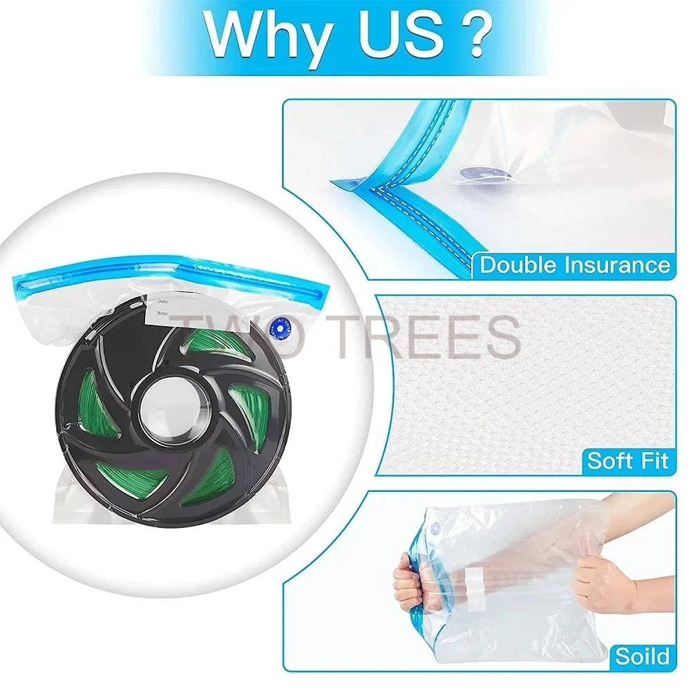 3D プリント真空バッグフィラメントドライヤー PLA AB - Abs Filament Spool のレビューと価格