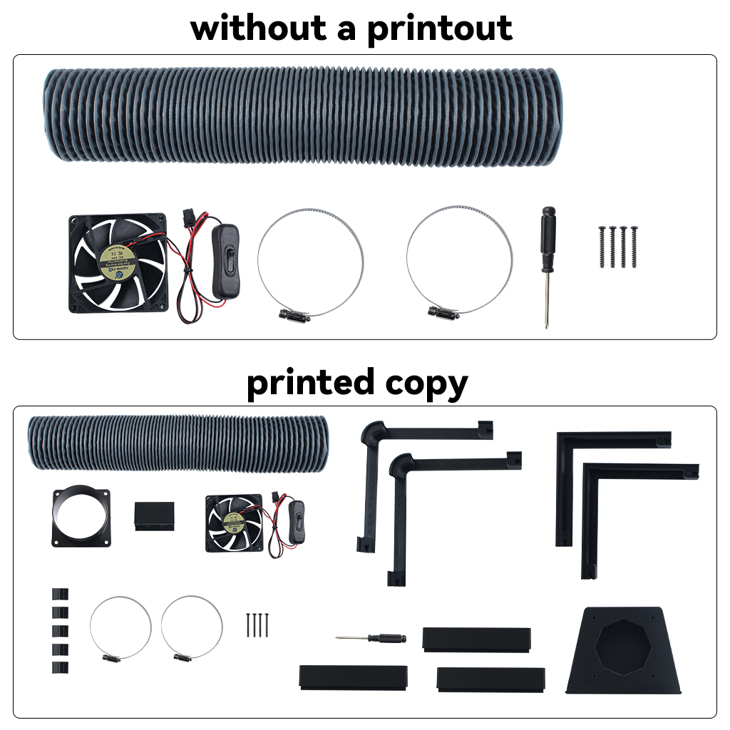 Bambu Lab X2D/P2S用外部排気ファンキット、A - 3D Printing Bambu のレビューと価格