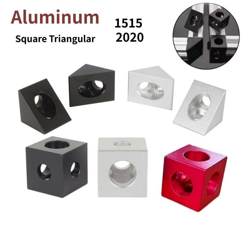 4 個アルミ V スロットブロックキューブ三角コネクタ黒/シ - 3D Printing Aluminium のレビューと価格