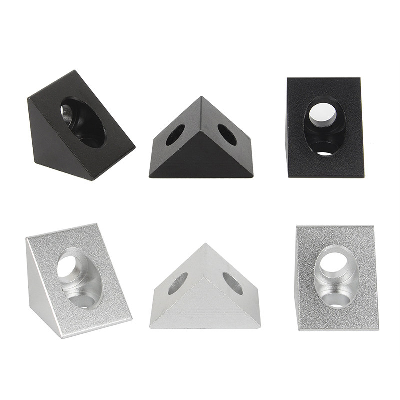 4 個アルミ V スロットブロックキューブ三角コネクタ黒/シ - 3D Printing Aluminium のレビューと価格
