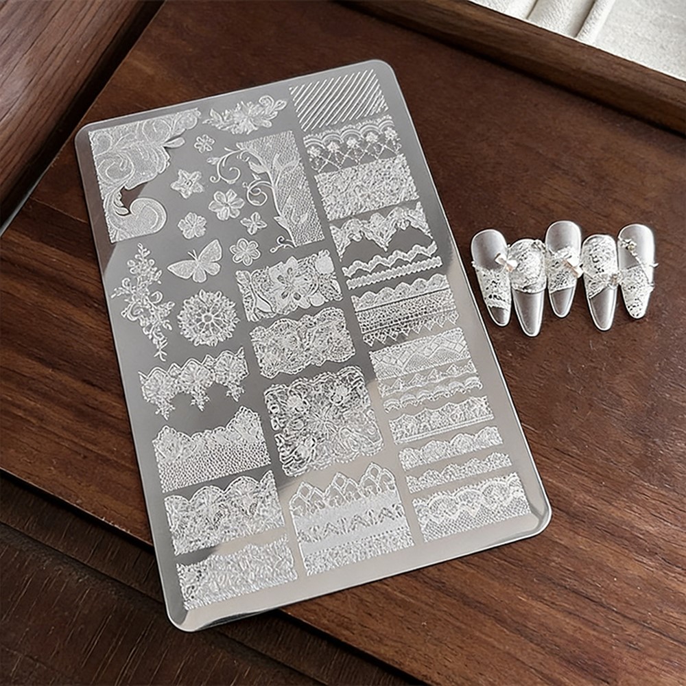 9*15 センチメートル 3D レース蝶ネイルアートスタンピ - 3D Printing Templates Free のレビューと価格
