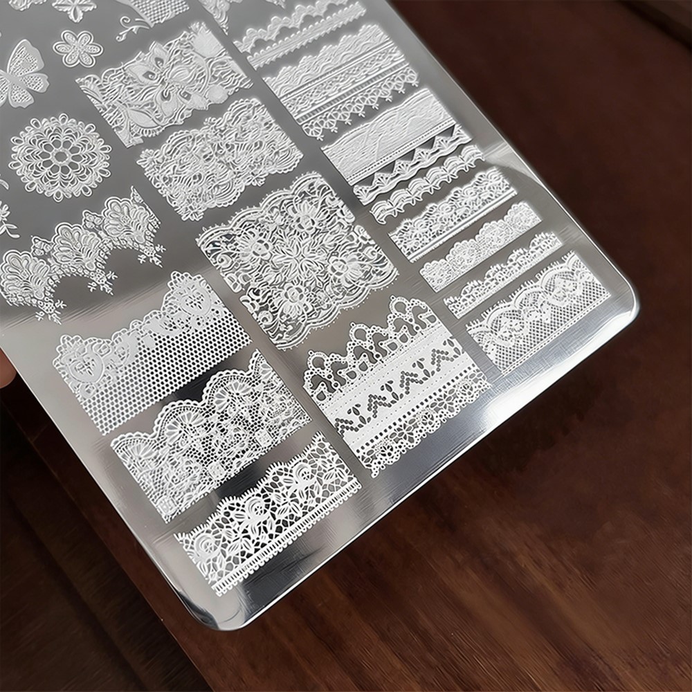9*15 センチメートル 3D レース蝶ネイルアートスタンピ - 3D Printing Templates Free のレビューと価格
