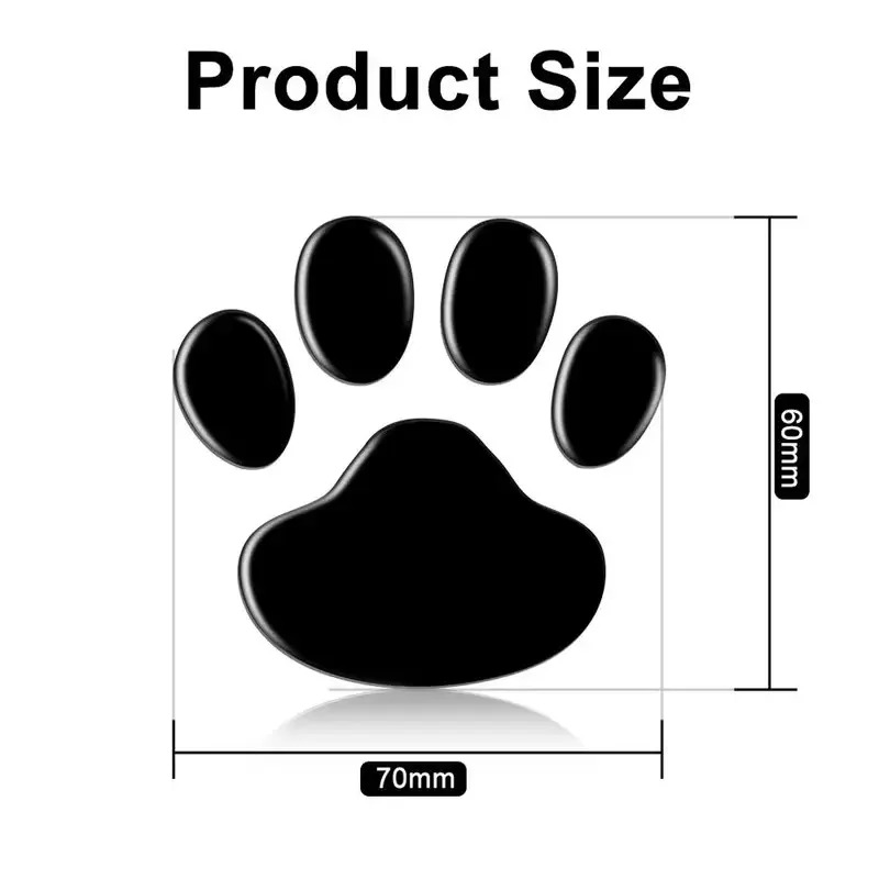 1/4 ペア 3D ステッカー足跡動物犬猫クールなデザインク - 3D Printing Quote のレビューと価格
