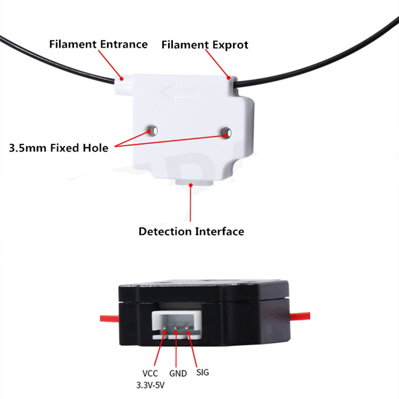 KUFAN 3Dプリンターフィラメントブレーク検出モジュール - Filament Runout Sensor のレビューと価格