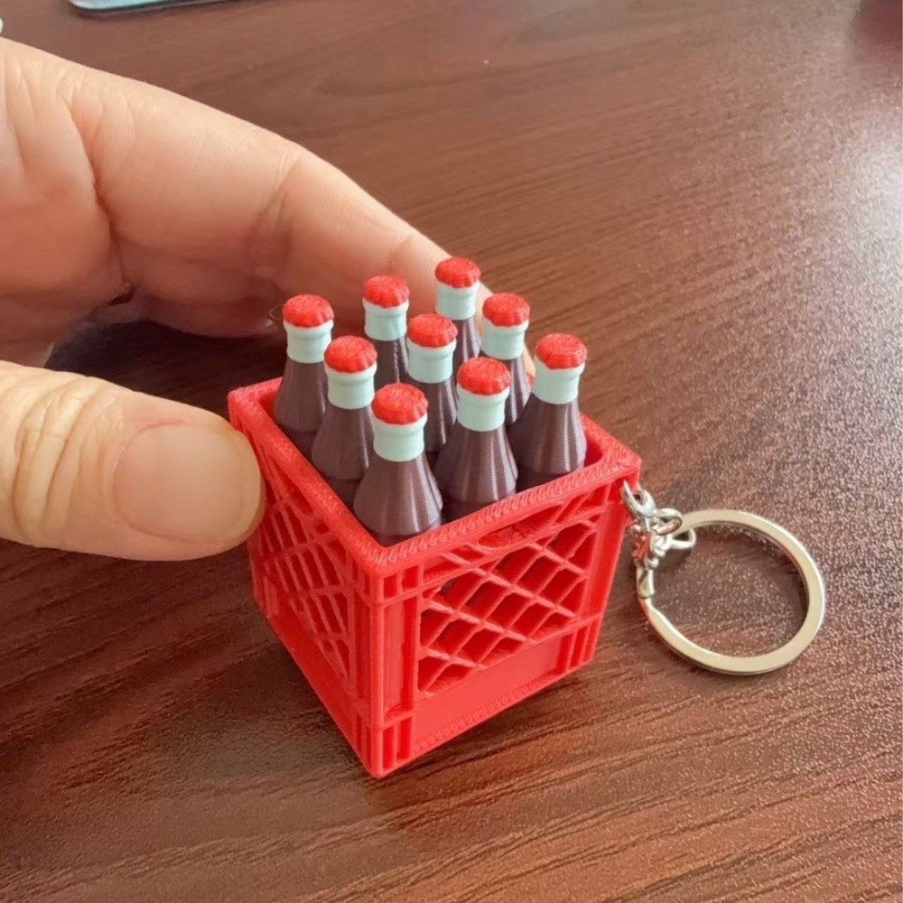 3Dプリントされたソーダ箱型クリックキーホルダー、面白いプラ - 3D Printing Aluminium のレビューと価格