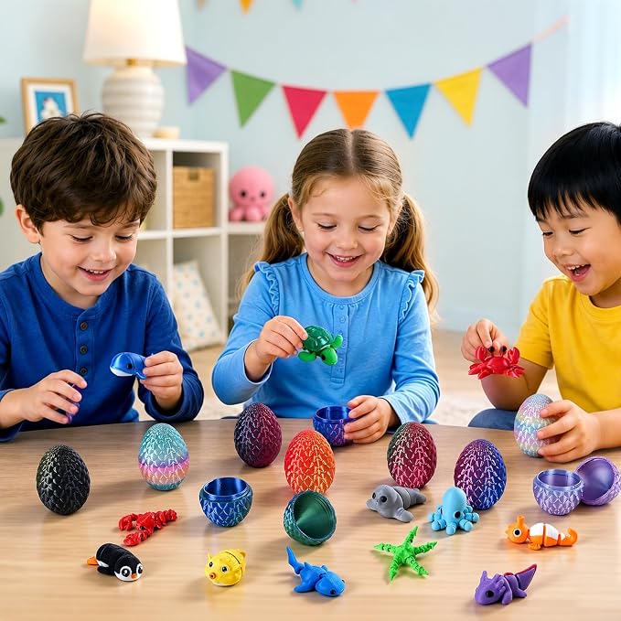 24個入り 3Dプリント サプライズエッグ ブラインドボック - 3D Printing Fidget Toys のレビューと価格